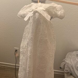 Elegant White Lace Kids Dress
